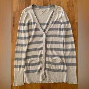 Aeropostale Striped 2000s Y2k Cardigan Sweater